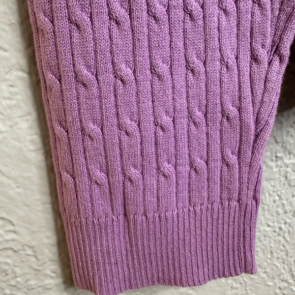 St. John’s Bay Purple Ribbed Zip-Up Knit Cardigan Sweater Stretch Size L - Picture 14 of 14